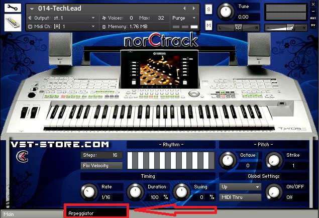 tyros 2 vst arpeggiator